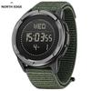 ALPS Men's Digital Carbon Fiber Watch Shock Militray Sports Super Light Outdoor Compass Waterproof 50M Wristwatches