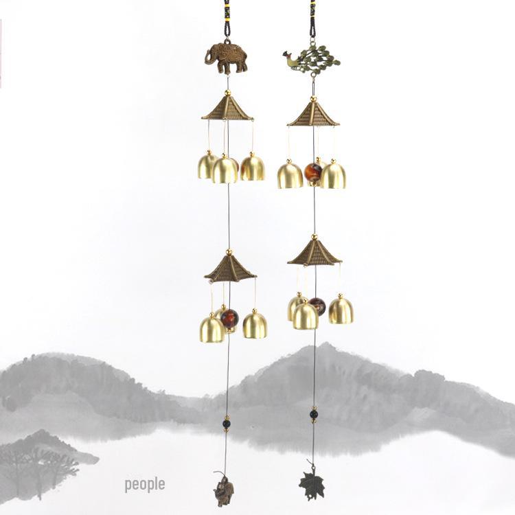 Старинные китайские литые ветряные колокольчики: Подвеска-колокольчик из меди для домашнего декора и подарков