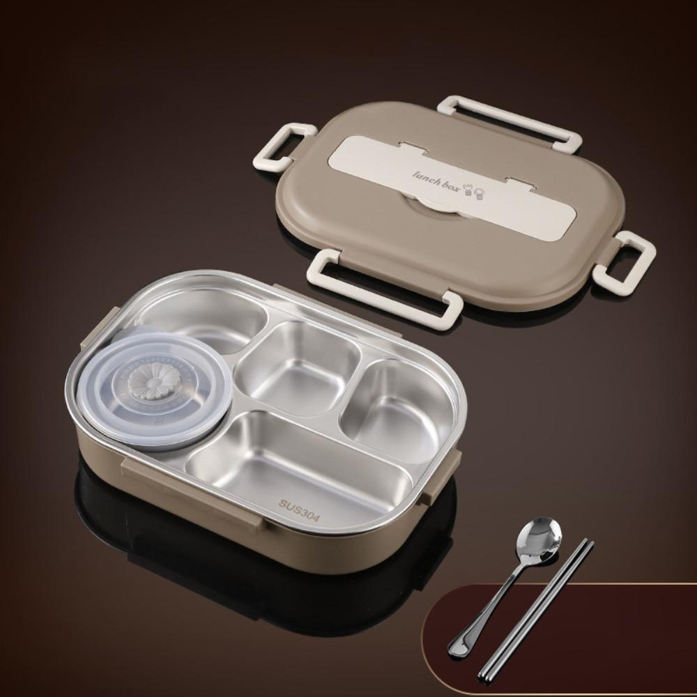 304 Stainless Steel Lunch Container Large Capacity Food Container Office