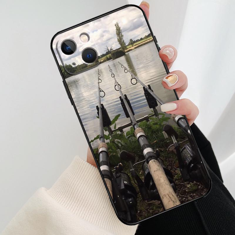 РЫБАЛКА НА КАРПА УДИЛИЩА ДЛЯ КАРПА Чехол для телефона для iPhone 17 Pro Max 15 14 13 11 12 16 Pro Max mini 15 16 Plus 16e 17 Air Cover