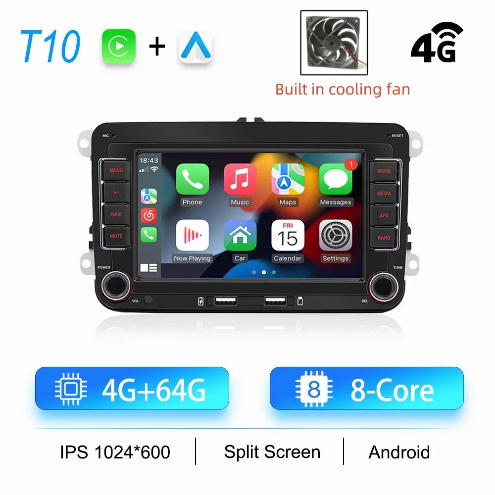 2 Din автомобильный мультимедийный проигрыватель для Volkswagen Golf 5 6 Polo Passat B6 B7 CC Skoda Jetta Wireless Carplay Android Auto GPS Car Radio