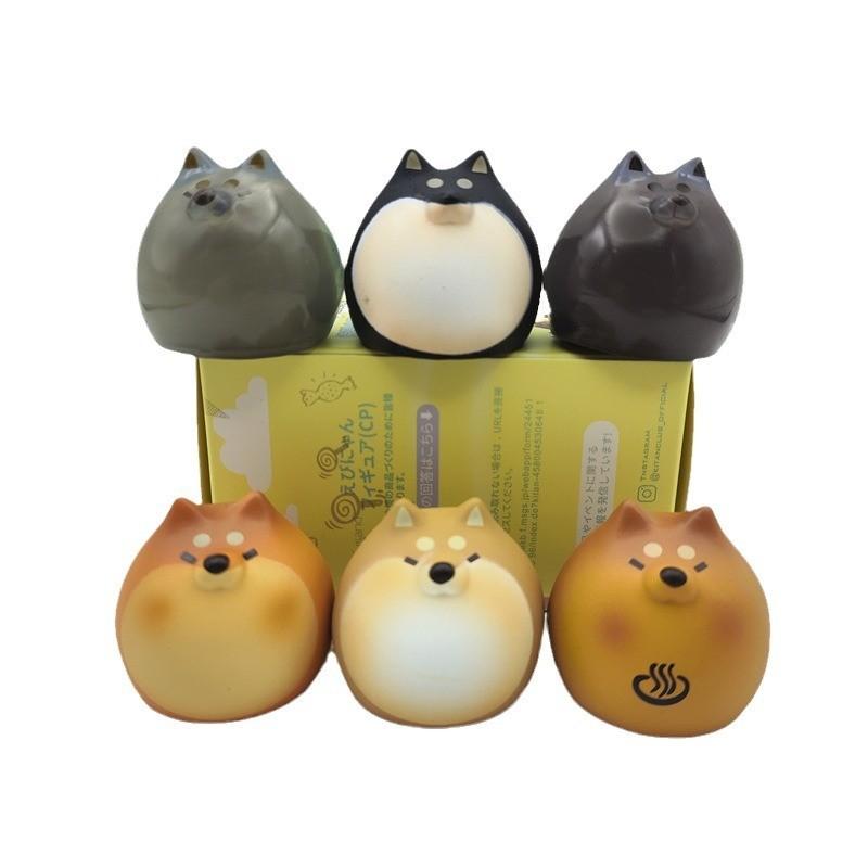 Adorable Pvc Shiba Inu Dumpling Figures Collectible Blind Box Cute Dog Figurines