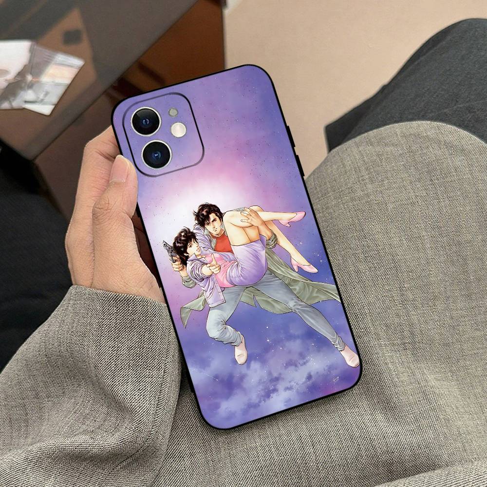 City Hunter Phone Case Black Phone Case For IPhone 17/16/15/13/14 Pro Max/ 11Plus/X/Xr/Xs Max 13mini
