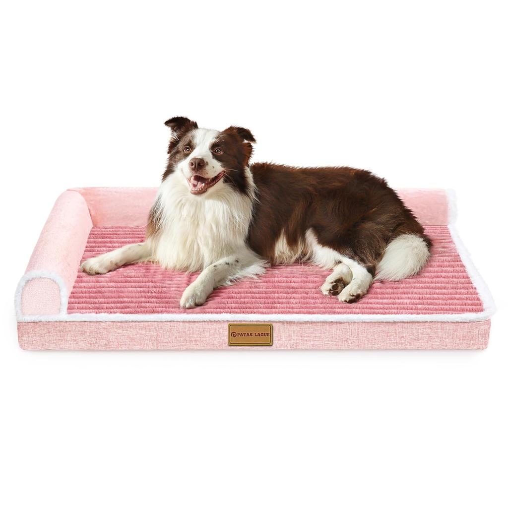 Patas Lague Dog L for Medium and Large with Cat Cushion Removable 91cm x Pink Bed, Design, Dogs, High-Rebound, Waterproof, Washable, Pillow, Cover,