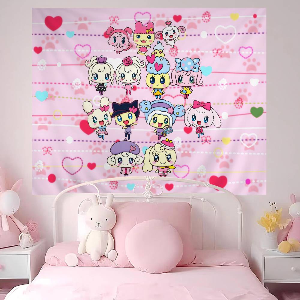 Classic TTamagotchi Cut Friend Game Hanging Bohemian Tapestry Hanging Tarot Hippie Wall Rugs Dorm Japanese Tapestry