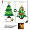 Diy Felt Christmas Tree Diy Kids Toys Xmas Decoration Ornaments Santa Claus Children'S Tree Crafts With Light Hanging Gifts