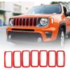 - Решетка радиатора передняя для Jeep Renegade | Красный | Легкая установка | 1 год гарантии производителя Аксессуары для экстерьера автомобиля