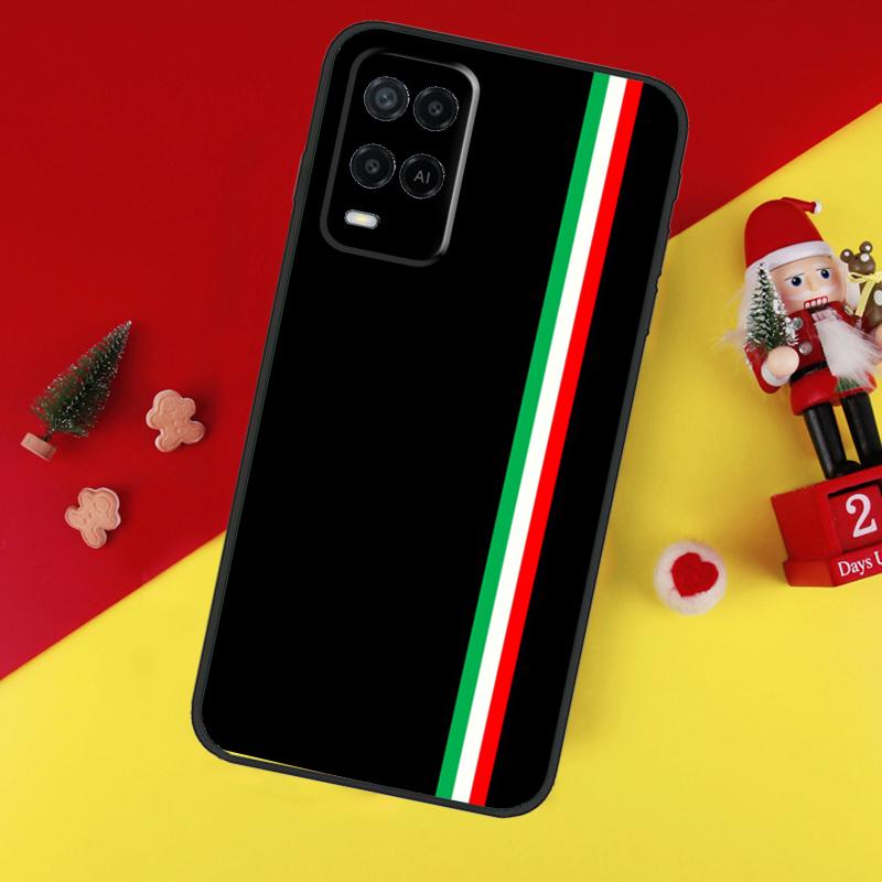 Чехол Флаг Италии для Oppo A38 A18 A58 A78 A98 A74 A94 A54 A80 A60 A40 A96 A76 A16 A15 A17 A57 A5 A6 Pro