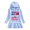 K-pop Девушка-Охотница на Демонов Худи Радужное Платье с Оборками для Девочек - Коллекция Весна & Осень