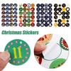 Merry Christmas Multi-Function Number Stickers Paper Stickers Advent Calendar Adhesive Label
