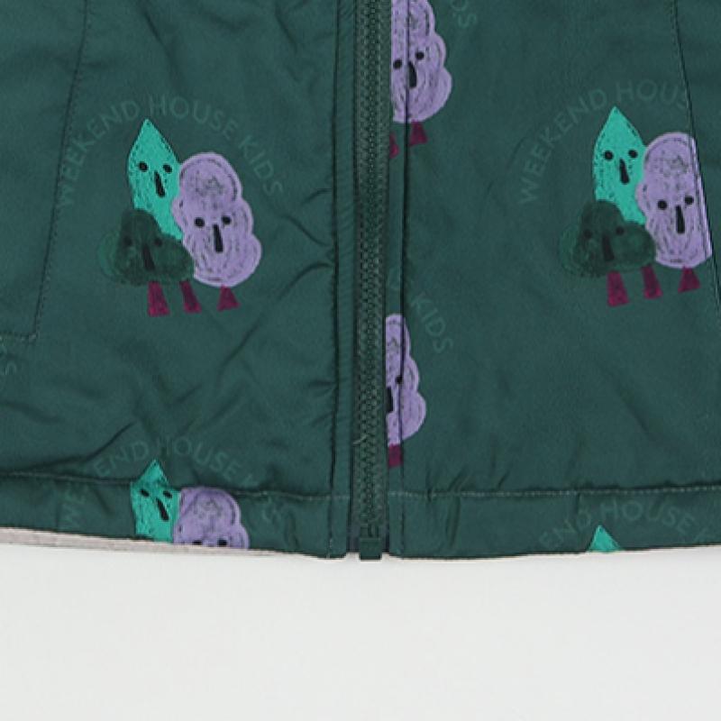 New Balance Детская двухсторонняя стеганая куртка Weekend House бежевого цвета