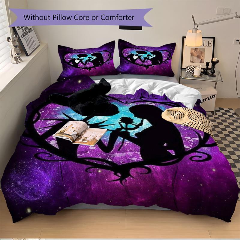 3Pcs Heart Space Romance Bedding Sets For All Sizes New 3D Printed Bed Cover Comforter Duvet Cover Pillowcase Bedroom Decoration