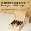 Durable Essential Oil Storage Box Wooden Essential Oil Organizer Aromatherapy Container  Travel Use