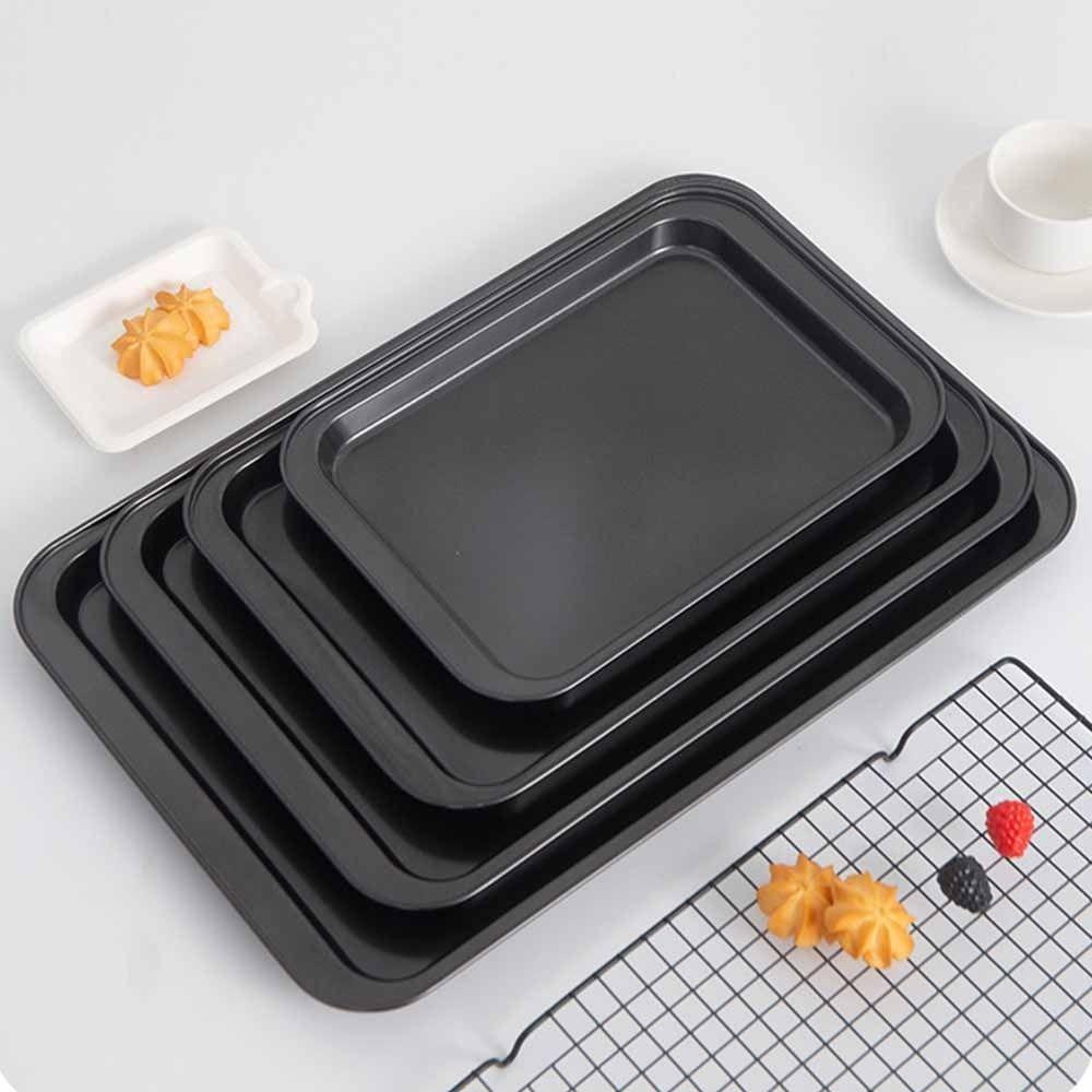 Deep/shalow Plate Baking Tray Non-Stick Loaf Pan Simple Cookie Sheet Pastries Baking
