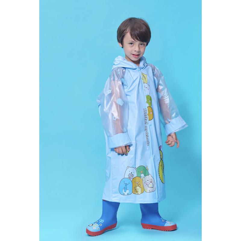 Детский плащ со школьной сумкой, пончо с большими полями для детей 4-10 лет