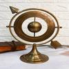20.32cm Brass Armillary Sphere with Sundial Arrow  Nautical Maritime Astrolabe Engraved Astrological Star Signs Globe Home Decorative