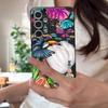 Чехол с тропическим узором тукана для Samsung Galaxy A57 A56 A55 A54 5G A37 A36 A35 A34 A17 A16 A15 A14 Силиконовая крышка с текстурой кожи