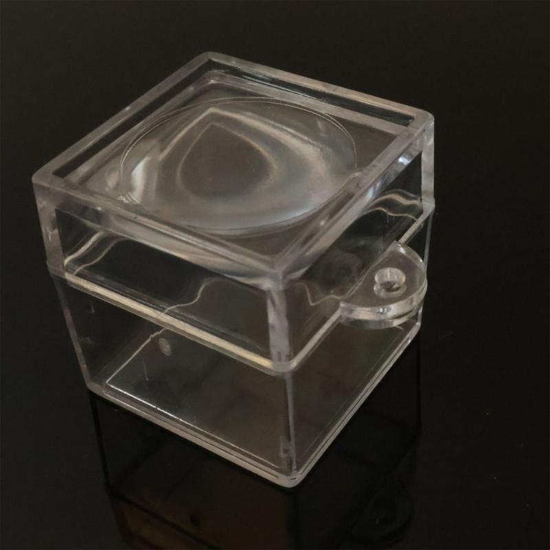 6 шт. Прозрачные коробки-лупы для насекомых для детей, для изучения природы, квадратный дизайн со смотровой линзой, школьные принадлежности для кабинета естествознания