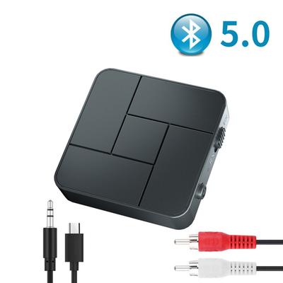 Аудиопередатчик и приемник Bluetooth-совместимый 5.0 RCA беспроводной музыкальный аудиоадаптер с микрофоном для ПК, ТВ, автомобильная интеллектуальная система