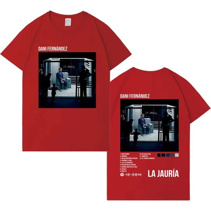 Dani Fernandez La Jauria Gothic Cover 2026 TShirt Mens HipHop TShirt Crew Neck Casual High Quality Mass TShirt