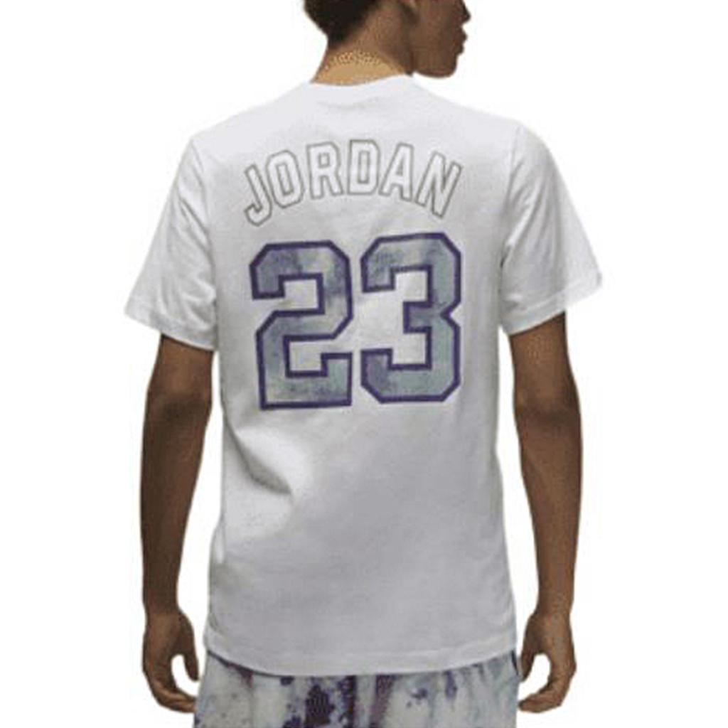 Jordan Спортивная футболка с монохромным логотипом и буквенным принтом Sport DNA, мужские топы с коротким рукавом, белые DO8899-100