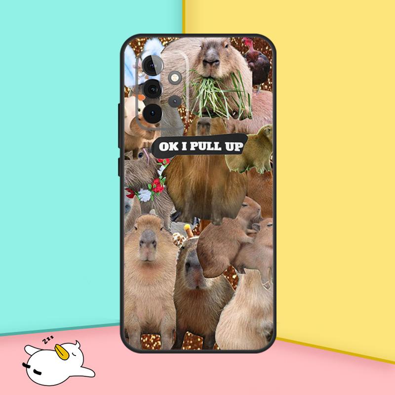 Смешной Чехол Капибара для Samsung Galaxy A16 A06 A26 A36 A56 A53 A32 A52 A33 A13 A55 A35 A15 A14 A34 A54 A17