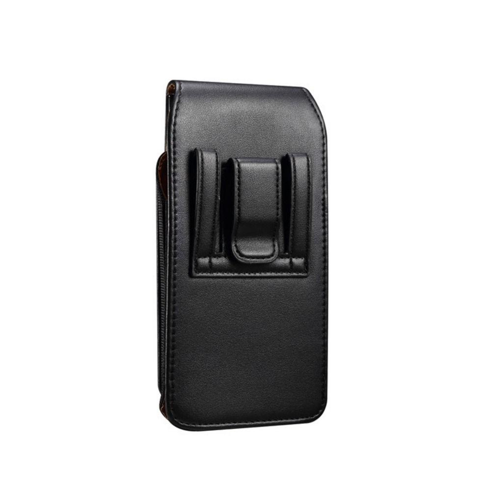 Textured Design PU Leather Belt Clip Case Card Slot Vertical Cover for Smartphones