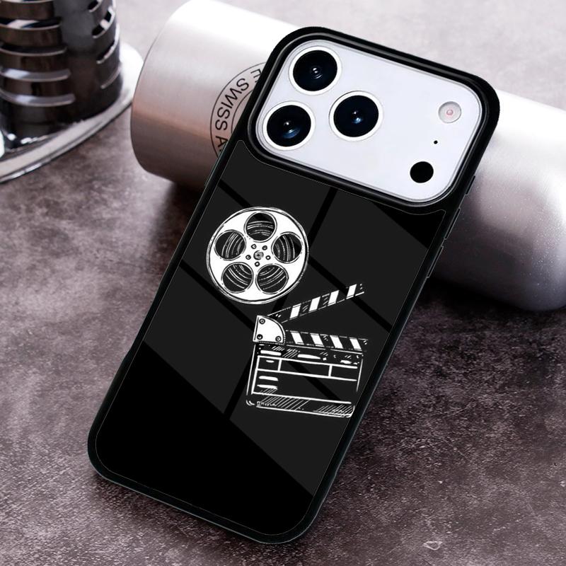 Clapperboard Phone Case For iPhone 17 16 15 14 13 12 11 Pro Max Plus 17Air Soft Silicone Cover