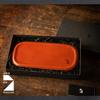 De Tabletop Tochigi Genuine Made in R Brown [Am Mas] Поднос, кожа, овальный, кожа, Япония, аксессуары, ручная работа, простой, TY-022