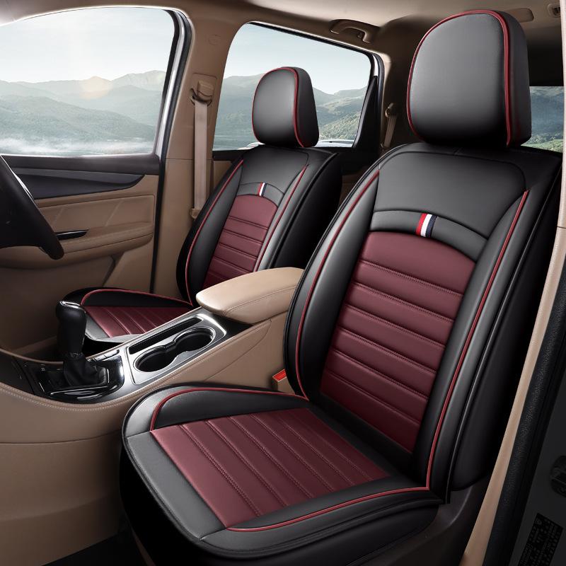 Универсальные роскошные чехлы для автомобильных сидений из искусственной кожи, аксессуары, авточехлы с шинами для автомобилей, автомобильный продукт