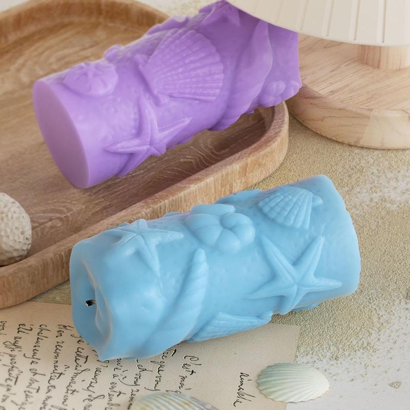 Цилиндрические формы для свечей для изготовления свечей, мыла, гипсовых украшений, формы для свечей на морскую тематику для литья из эпоксидной смолы