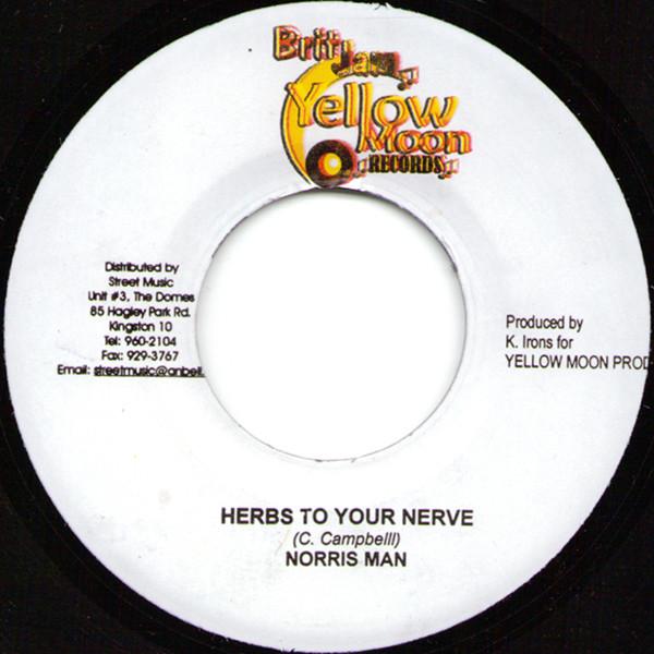 7inch Record NORRISMAN - Herbs To Your Nerve / Fyah NONE Yellow Moon Rec 2006 Jamaica Reggae, Ska & Dub Used