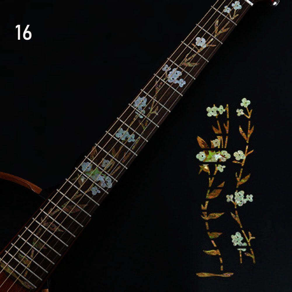 Запчасти для электрогитары, аксессуары для гитары, ультратонкие наклейки, наклейка на гриф, крест, инкрустация, наклейки