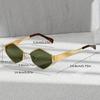 Fashion Hexagon Sunglasses for Women Retro Gold Frame Beach Vacation Travel Driving Glasses