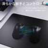 ATTACK SHARK Gaming Mouse Pad True Carbon Fiber Mouse Pad for Gaming Carbon Precision Reinforced Edge Cloth Comfortable Waterproof and Sweat