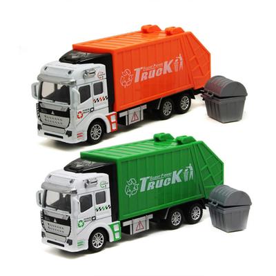 Мини 1/48 Модель мусоровоза с мусорным баком Детские игрушки