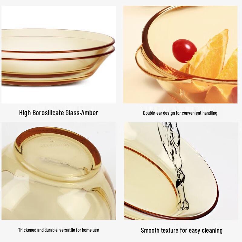 Platinum Collection 10-Piece Borosilicate Glass Dinnerware Set