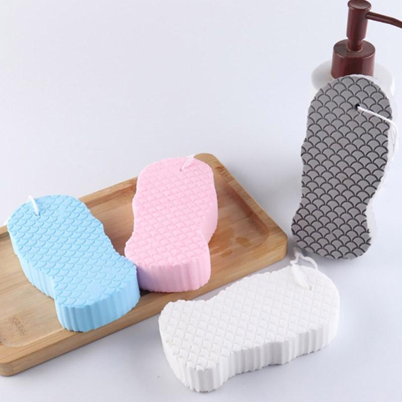 Soft Sponge Body Scrubber Bath Exfoliating Scrub Sponge Shower Brush Cleaner
