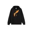 Li Ning Training Series Retro Logo Print Loose Fleece Hooded Sweatshirt Unisex Sweatshirt Black AWDRD36-6