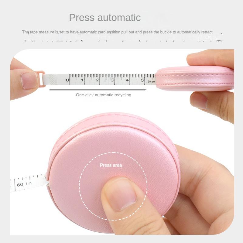2PCS Children Rulers Portable Double Scale 1.5m Leather Sewing Accessories Measure Soft Scale Clear Mini Sewing Supplies