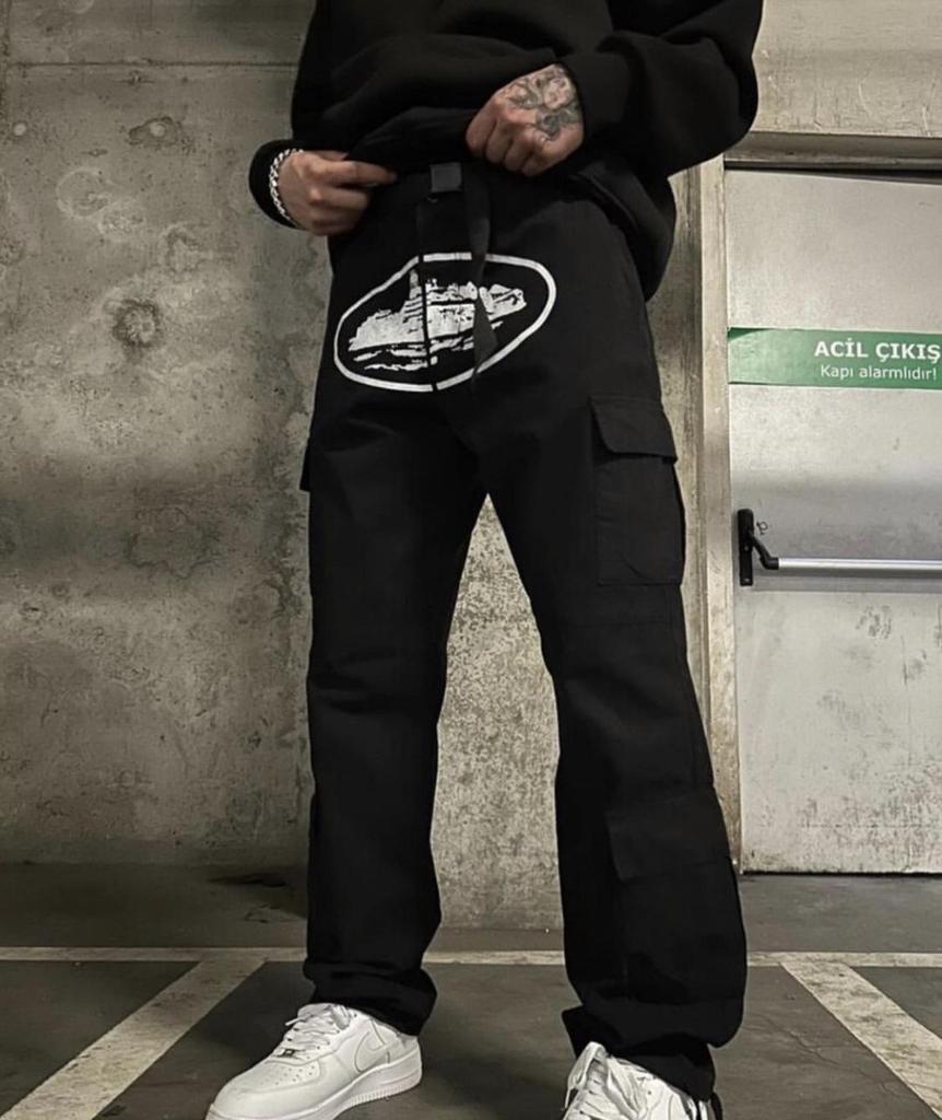 24S Alcatraz Unisex Multi-Pocket Elastic Casual High Street Комбинезон