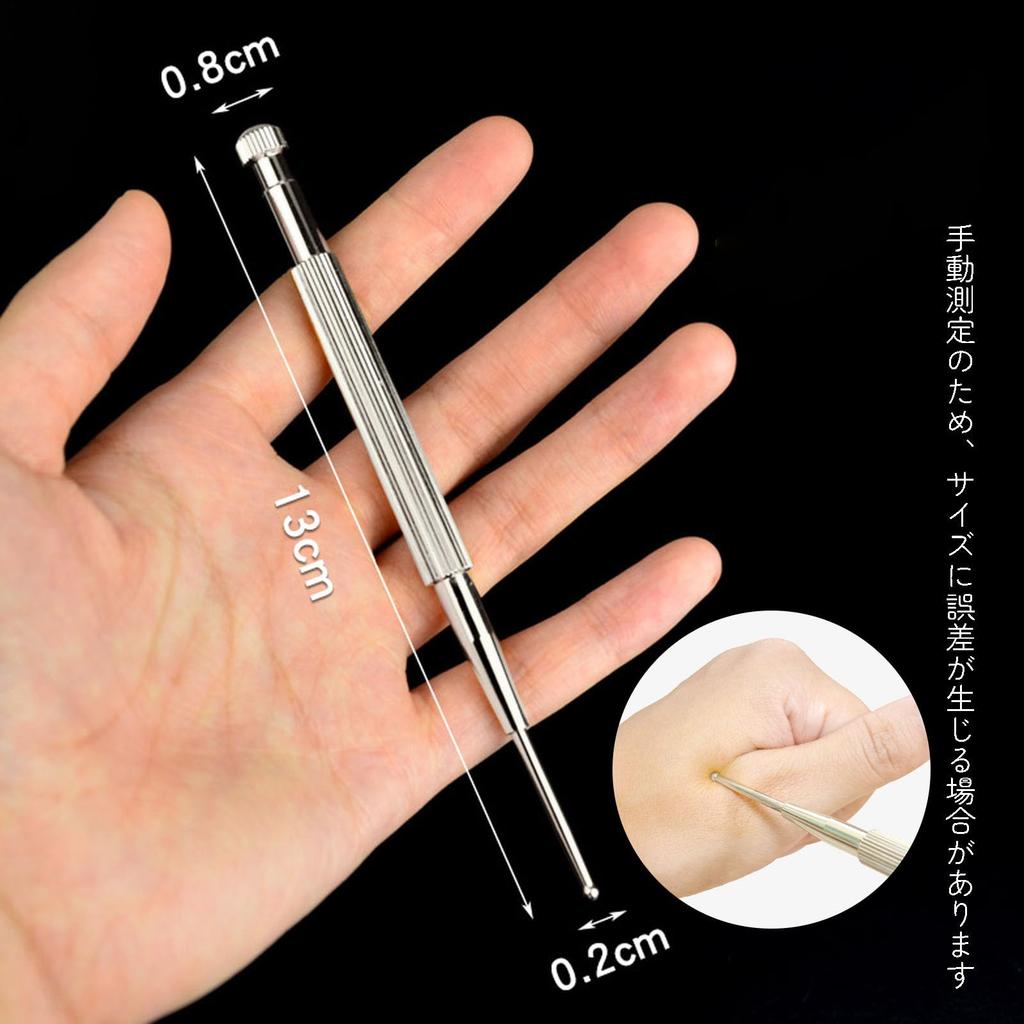 YOAYAO Точечный массаж лица Массаж лица Ушной точечный массаж Миофасциальный Закругленный Массажер для красоты лица, Подпружиненная [Латунь] Палочка, Палочка, Указатель,