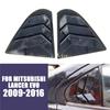 Carbon Fiber Look Window Louver Shutter Cover Side Vent For Mitsubishi Lancer