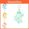 Adorable Cartoon Dinosaur Plush Keychain Soft Snow Mink Stuffed Pp Cotton Toy