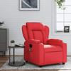 VidaXL Reclining Massage Armchair Red Faux Leather 372439