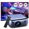 Восстановленный проектор SUREWHEEL K10, Нативное 1080P, Поддержка 4K, Дисплей 200 дюймов, 5G WiFi и Bluetooth 5.0, 12000 люмен