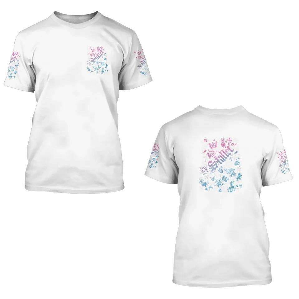 Three Color Printed T-shirts, Neutral, Skillet Band, Music Fan Customization, Tour Merchandise, Fashionable T-shirts