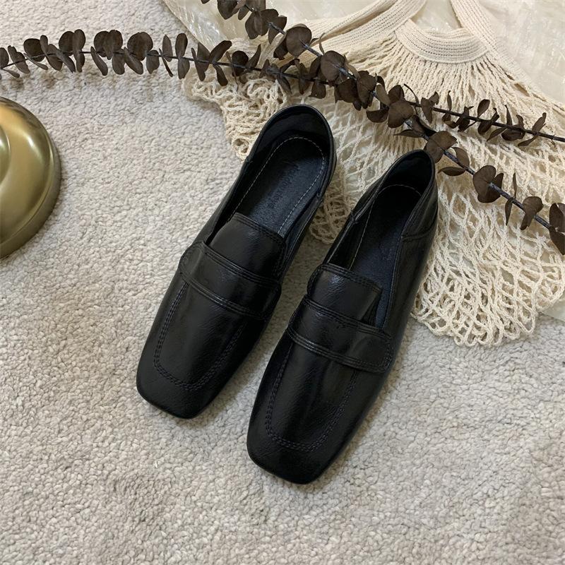 Минималистичные туфли на плоской подошве для женщин, ранняя весна, новые сезонные женские туфли-лодочки для комфорта, туфли на одной ноге, женские мокасины