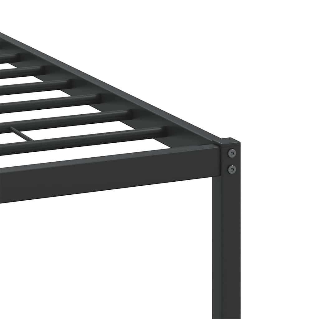 Bed Frame without Mattress Brown Oak Finish 150 x 200 cm Engineered Wood