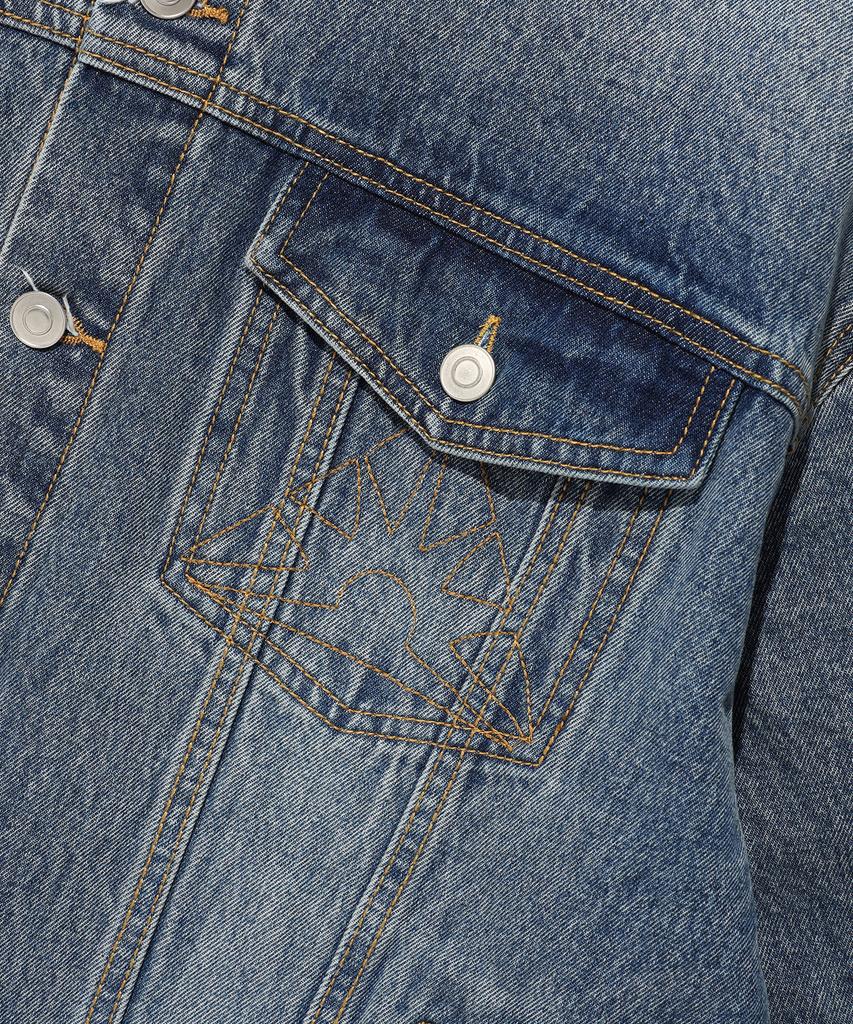 Джинсовая толстовка с капюшоном Istkunst Denim Mix_Синяя(Ik2Esmd110A)